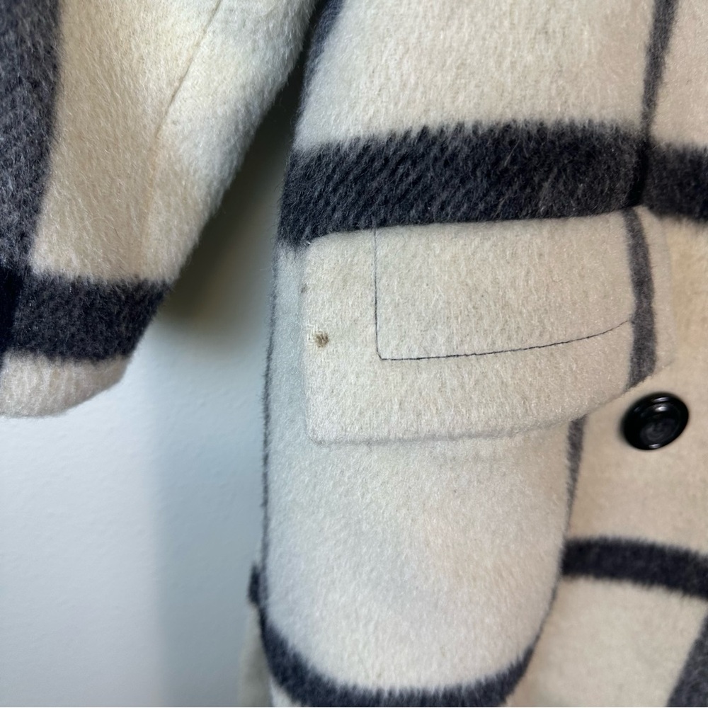 DALE DRESSIN For Paul Levy Designs Plaid Double-Breasted Women's Wool Coat - Picture 10 of 10